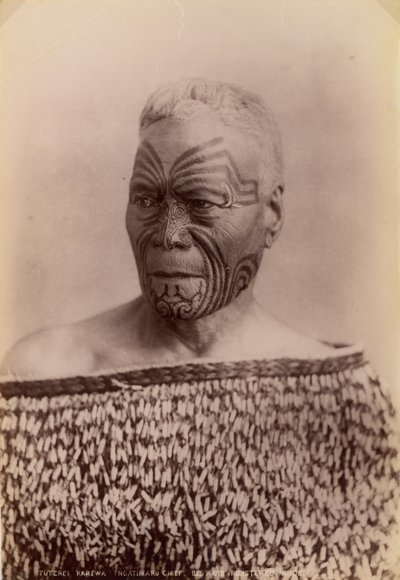 Tuterei Karewa of the Ngatimaru Tribe, North Island, New Zealand by Arthur James Iles